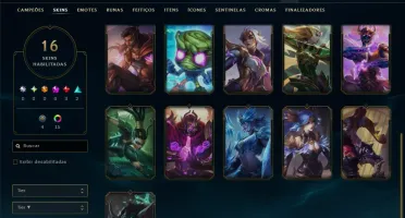 Mestre com 60 Champs e 16 Skins ( 35 PDL )