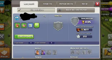Conta Clash Of Clans (CV 9 - SEMI FULL)