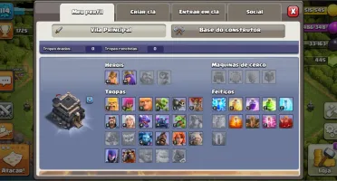 Conta Clash Of Clans (CV 9 - SEMI FULL)