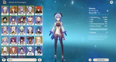 Ganyu, Childe C1, Venti, Shenhe e +
