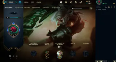 CONTA LEGUE OF LEGENDS 116 SKINS/NÍVEL 52/UNRANKED