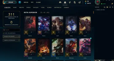 CONTA LEGUE OF LEGENDS 116 SKINS/NÍVEL 52/UNRANKED