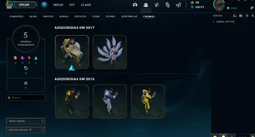 CONTA LEGUE OF LEGENDS 116 SKINS/NÍVEL 52/UNRANKED
