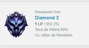 CONTA SMURF DIAMANTE 2 MMR MASTER+