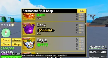 Conta Blox Fruits Lvl 1500+Dragon, Buddha, Light E Dark Perm