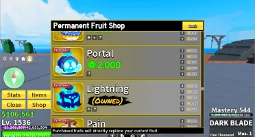 Conta Blox Fruits Lvl 1500+Dragon, Buddha, Light E Dark Perm