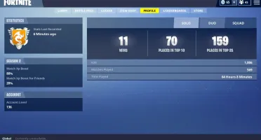 Conta Fortnite
