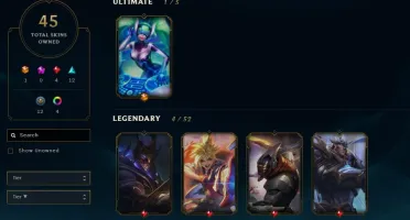 CONTA LOL DIAMANTE 1 QUASE FULL CHAMP!!!