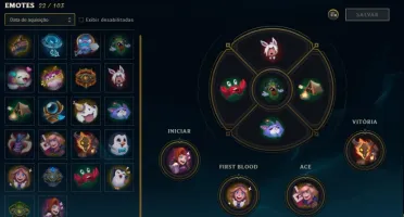 LOL (CONTA UNRANKED MAIN SUPORTE, SEASON PASSADA GOLD 2)