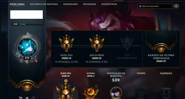 Conta ouro 4 com TODOS os champs e 153 skins ( MAIN ADC )