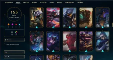 Conta ouro 4 com TODOS os champs e 153 skins ( MAIN ADC )