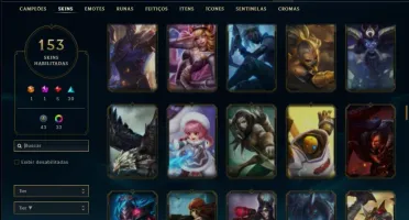 Conta ouro 4 com TODOS os champs e 153 skins ( MAIN ADC )