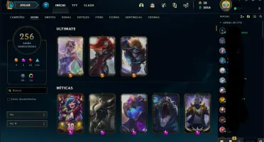 Conta lol com MUITAS skins (yasuo prestige) 3 ultimates