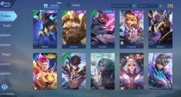 Conta Mobile Legends - 118 heróis, 272 skins