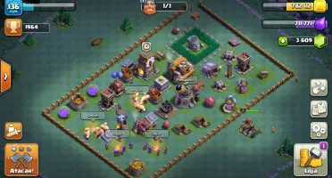 Conta Clash of Clans Cv10 Full - Heróis 32/35 + 3600 Gemas!