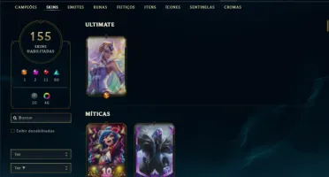 Ouro 2 com 150 Champs e 155 Skins ( MID / JG )