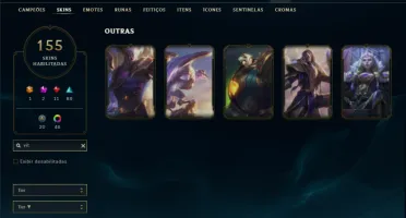 Ouro 2 com 150 Champs e 155 Skins ( MID / JG )