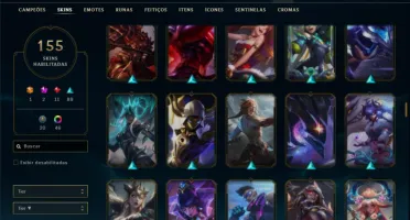 Ouro 2 com 150 Champs e 155 Skins ( MID / JG )