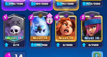Conta Clash Royale full carta com passe mini pekka e mago