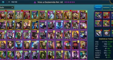 Conta Raid Shadow Legends Lv 73