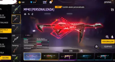 conta de free fire gemada