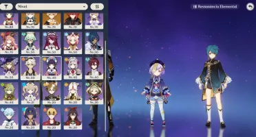 CONTA GENSHIN AR 54 COM 5 PERSONAGENS 5 ESTRELAS
