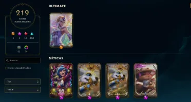 Conta Antiga! Hand Lv - 219 Skins - Todos Champs Unranked