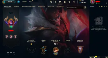 Conta Antiga! Hand Lv - 219 Skins - Todos Champs Unranked