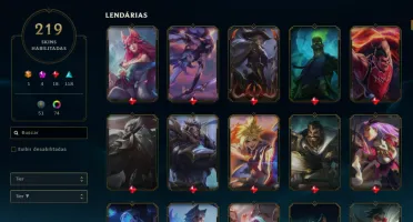 Conta Antiga! Hand Lv - 219 Skins - Todos Champs Unranked