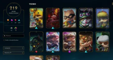 Conta Antiga! Hand Lv - 219 Skins - Todos Champs Unranked