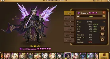 Conta Sw 2 LD:Aragorn dark top LD do jogo E hanwul SV:global