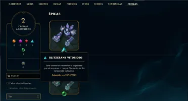 Conta Diamante 1 com 40 Champs e 11 Skins + 5 Fragmentos