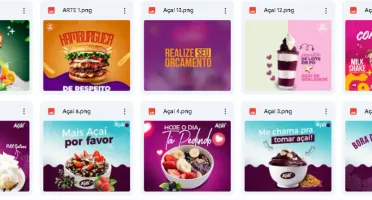 Pack Canva Açaí Lanches Sorvete Pizza 2024 Premium Editavel
