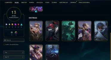 Bronze 1 com 80 Champs e 13 Skins ( Mais de 50 Jogos )