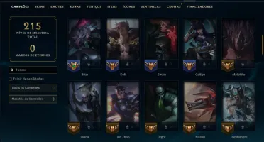 Bronze 1 com 80 Champs e 13 Skins ( Mais de 50 Jogos )