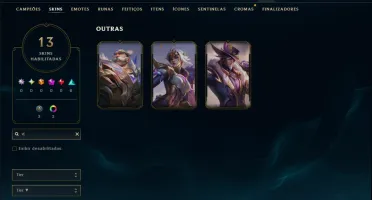 Bronze 1 com 80 Champs e 13 Skins ( Mais de 50 Jogos )