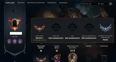 Bronze 1 com 80 Champs e 13 Skins ( Mais de 50 Jogos )