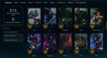 Bronze 1 com 80 Champs e 13 Skins ( Mais de 50 Jogos )