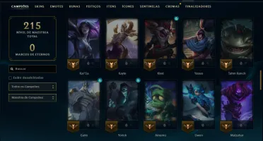Bronze 1 com 80 Champs e 13 Skins ( Mais de 50 Jogos )