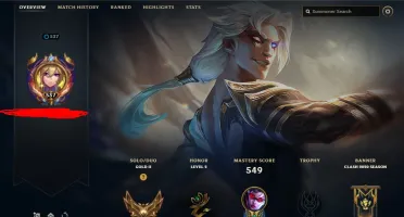 Conta lol com 598 skins