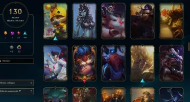CONTA LOL 6 ANOS 130 SKINS UNRANKED + WILD RIFT ESMERALDA 1