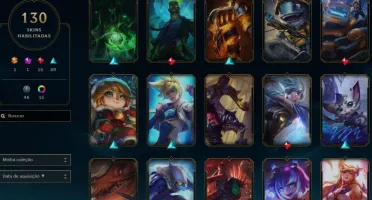 CONTA LOL 6 ANOS 130 SKINS UNRANKED + WILD RIFT ESMERALDA 1