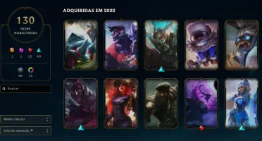 CONTA LOL 6 ANOS 130 SKINS UNRANKED + WILD RIFT ESMERALDA 1
