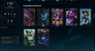 CONTA LOL 6 ANOS 130 SKINS UNRANKED + WILD RIFT ESMERALDA 1