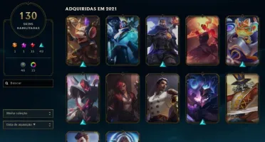 CONTA LOL 6 ANOS 130 SKINS UNRANKED + WILD RIFT ESMERALDA 1