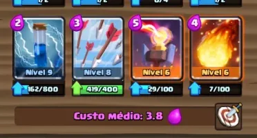 Conta Clash Royale 4 Lendárias