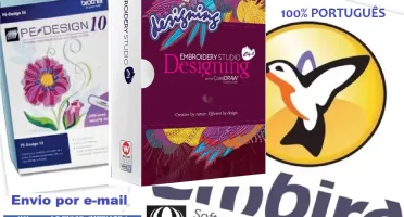 3 Programas De Bordado Veja Descrição Do Anuncio !