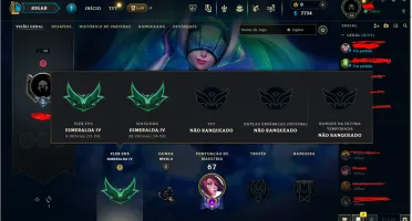 Conta Smurf Esmeralda 4, Com Skin Dj Sona E Xerath Arcana