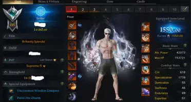 Conta top lost ark!!