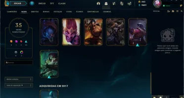 Conta LOL - Platina 1, MMR de D4.(dropou pela inatividade)